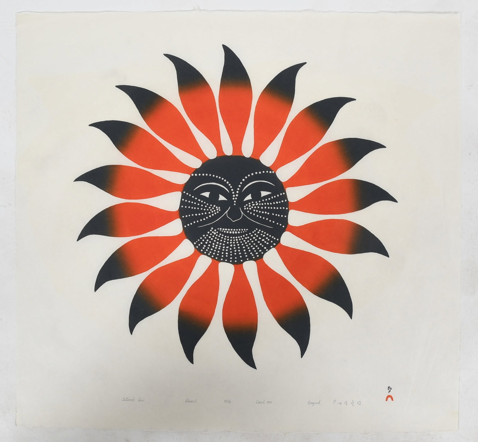 Kenojuak Ashevak (1927-2013), Stone Cut (1 of 4)