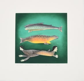 Kakulu Saggiaktok (1940-2020), Etching & Aquatint