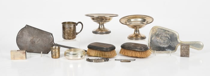Assembled Group of Estate Silver