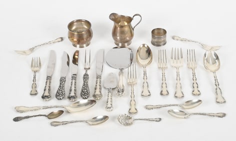 A Group of Sterling Tableware