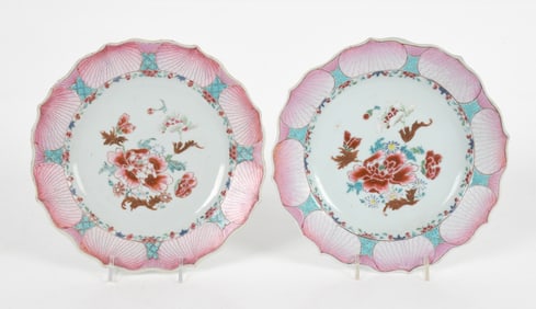 Pair of Chinese Export Porcelain Plates, Circa 1760
