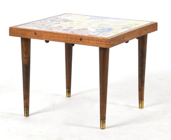 Francis McCarthy (American, 1923-2005) Tiled Side Table, Paris, 1960