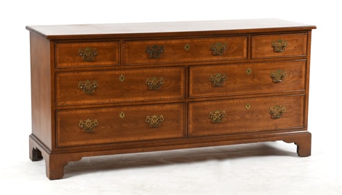 Georgian Style Crossbanded Mahogany Chest of Drawers
