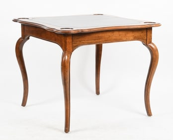Baker Furniture 'Milling Road' Louis XV Provincial Style Fruitwood Games Table