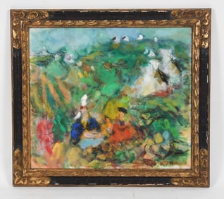 Luigi Settanni (American, 1909-1984) Untitled, Oil on Canvas