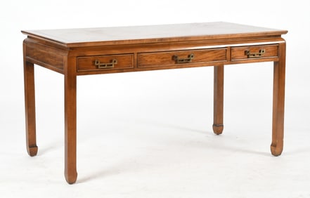 Chinese Style Mixed Wood Writing Table by Century Furniture