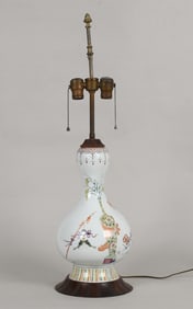 Chinese Porcelain Vase / Lamp, Qing Dynasty