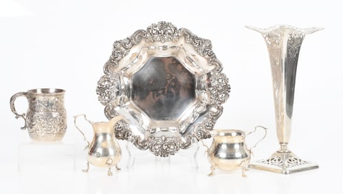 A Group of Sterling Silver Hollowware