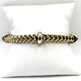 14K White & Yellow Gold Bracelet.