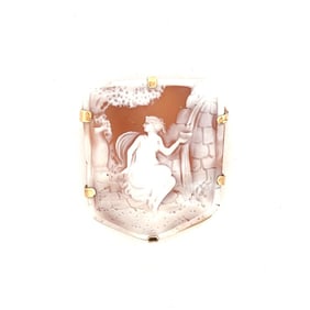14K Gold Cameo Pin or Pendant