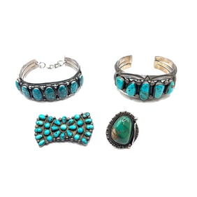 Group of four Early Native American Jewelry