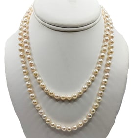 Three 14K Cultured Pearl Necklaces