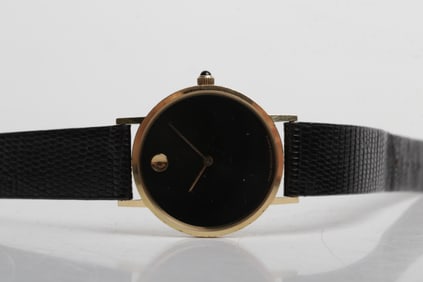 A Movado 14k 'Museum' Watch