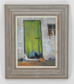 Christopher G. Willett (Bucks County, Born 1959) The Barn Cats