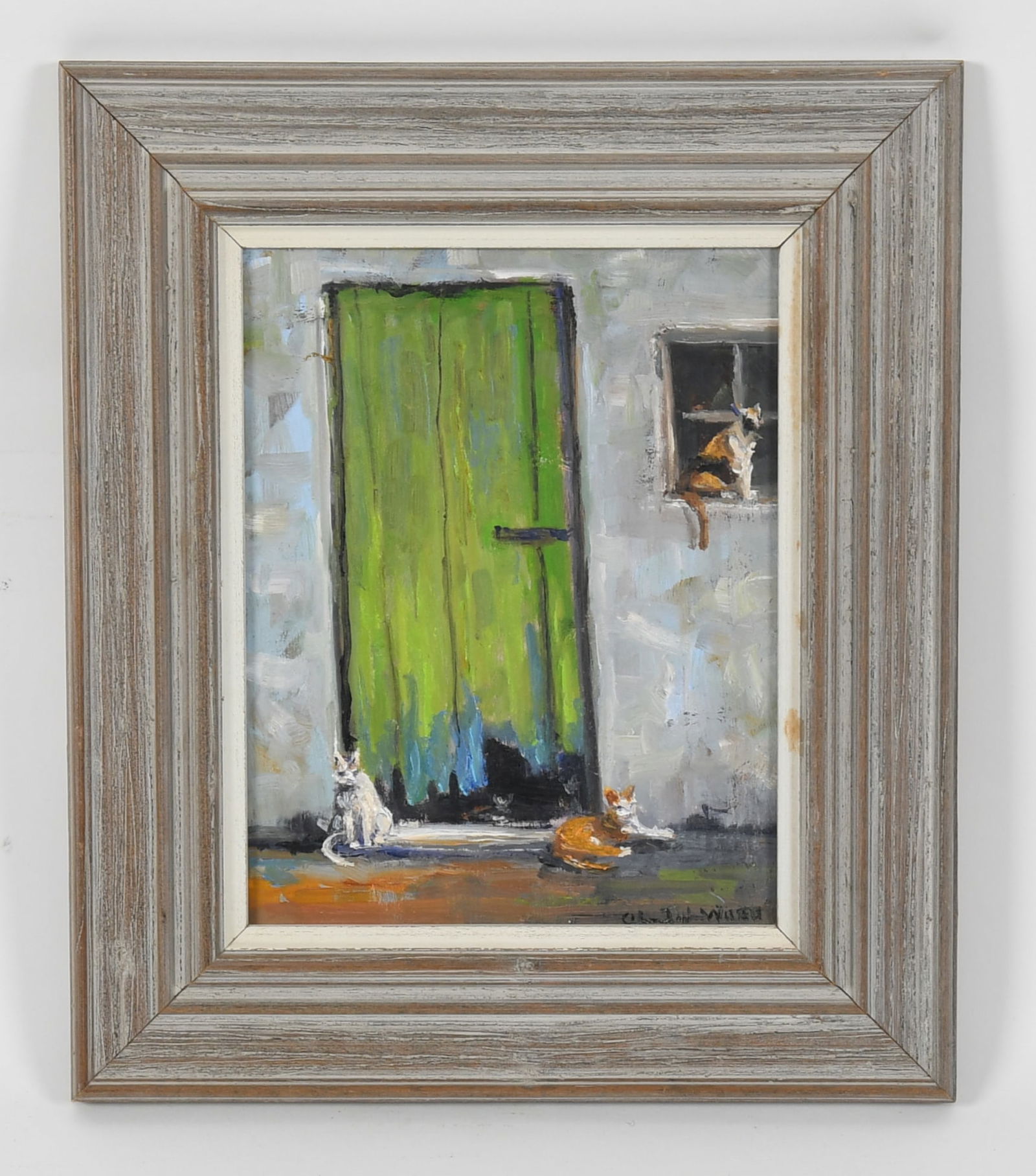 Christopher G. Willett (Bucks County, Born 1959) The Barn Cats (1 of 5)