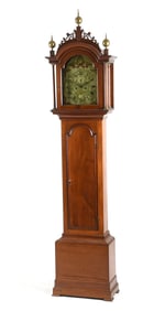 Massachusetts Federal Mahogany Tall Case Clock, First Quarter 19th Century