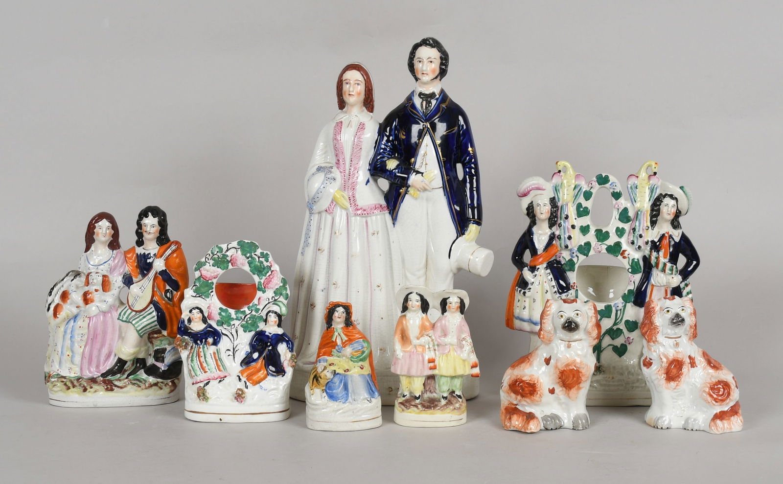 Group of Staffordshire Glazed Earthenware Pottery, 19th Century (1 of 12)