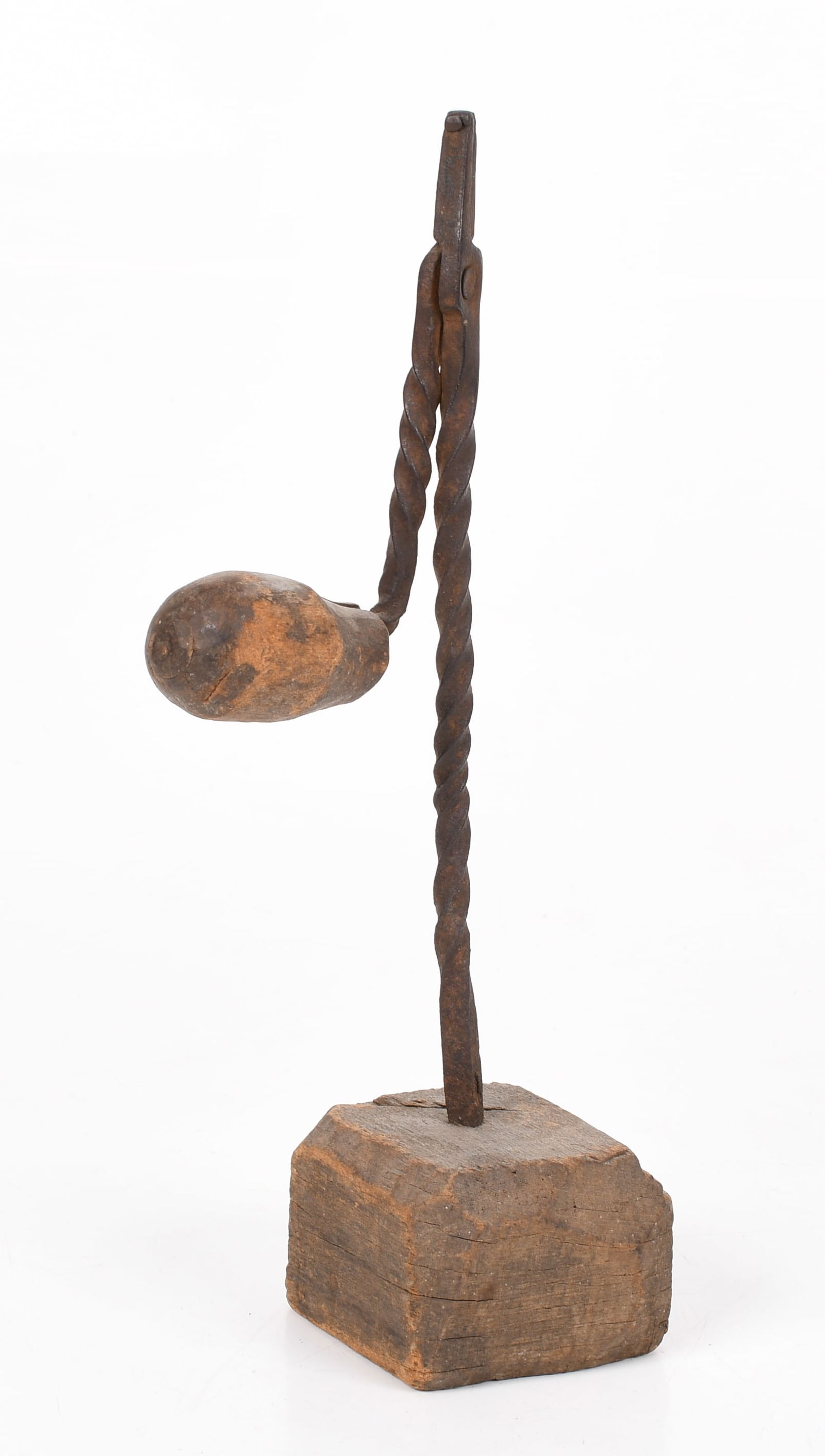 Wrought Iron Table Top Rush Light, 18th Century (1 of 7)