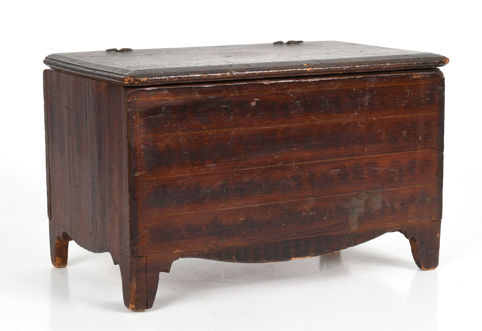 New England Miniature Federal Paint Decorated Blanket Chest, 19th Century (1 of 9)