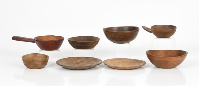 Group of American Primitive Treenware, 18th-19th Century