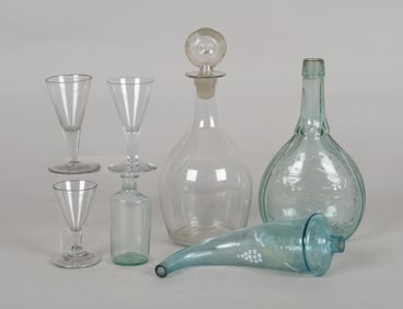 Group of Colorless Glass, 18th-19th Century