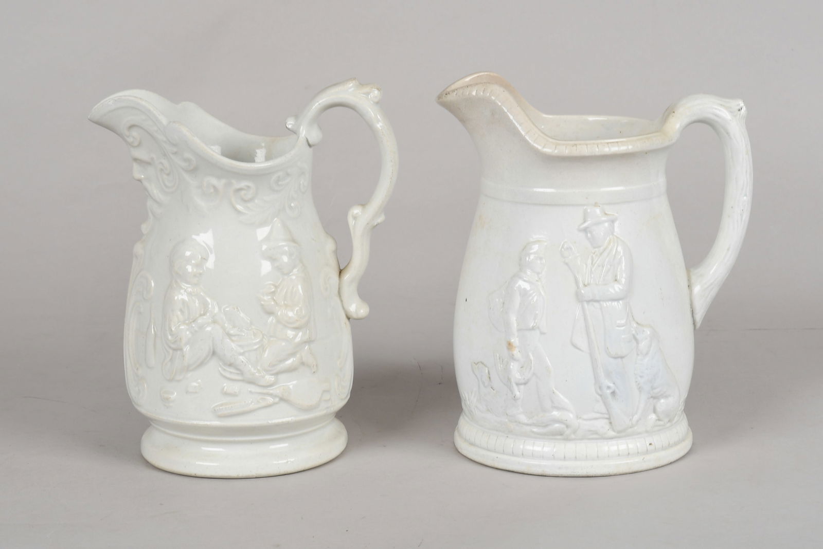 Two English Ironstone Pitchers, 19th Century (1 of 10)