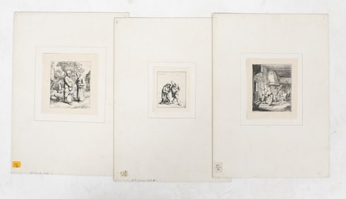 Adriaen van Ostade (1610-1685), Three Etchings