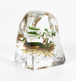Paul Stankard (b.1943), Paperweight, Natural Form
