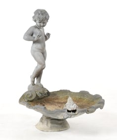 Neoclassical Style Figural Lead Fountain, 20th Century