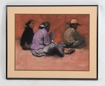 Clifford Beck, Jr. (1946 - 1995) Pastel, Proud Americans