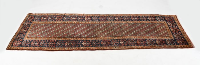 Hamadan Runner, West Persia, Early 20th Century, 11ft x 3ft 10in