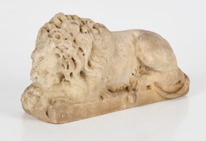 A Marble Lion After Antonio Canova