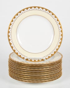 Royal Worcester for Tiffany, a Set of Twelve Plates
