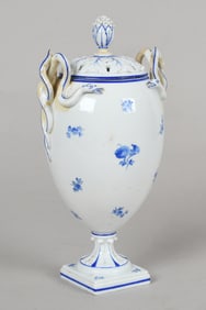 A 19th Century Meissen Porcelain Covered Urn