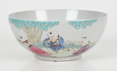 A Chinese Porcelain Dice Bowl