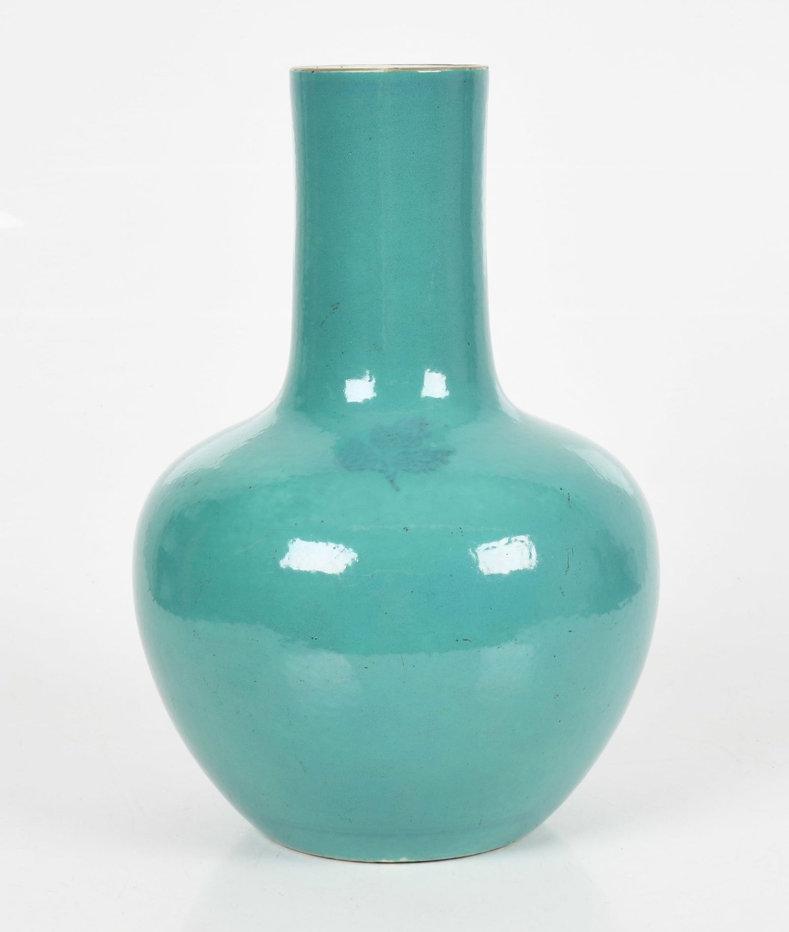 A Chinese Porcelain Bottle Form Monochrome Vase (1 of 6)