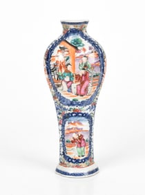 A Chinese Mandarin Palette Vase, Qing Dynasty