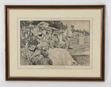 A Print after A.B Wenzell - "Henley Regatta"