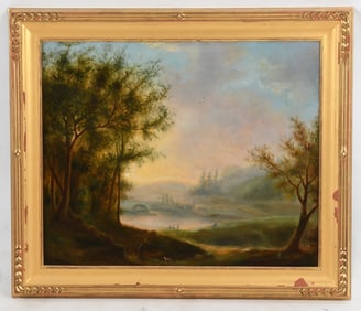 Continental School (19th c.) Oil on Canvas