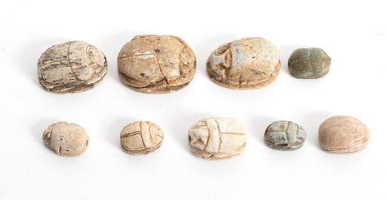 A Collection of Ancient Egyptian Scarabs