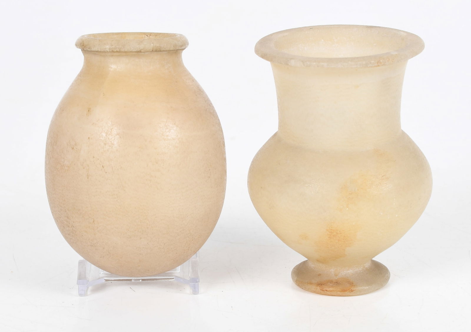 Two Ancient Egyptian Alabaster Vessels (1 of 9)