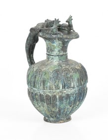 A Patinated Bronze Grand Tour Ewer