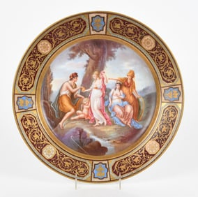 A Royal Vienna Porcelain Charger
