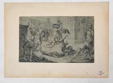 A Late 17th c. Drawing on Paper