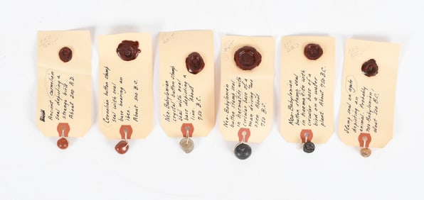Six Ancient Seals, Including Neo-Babylonian