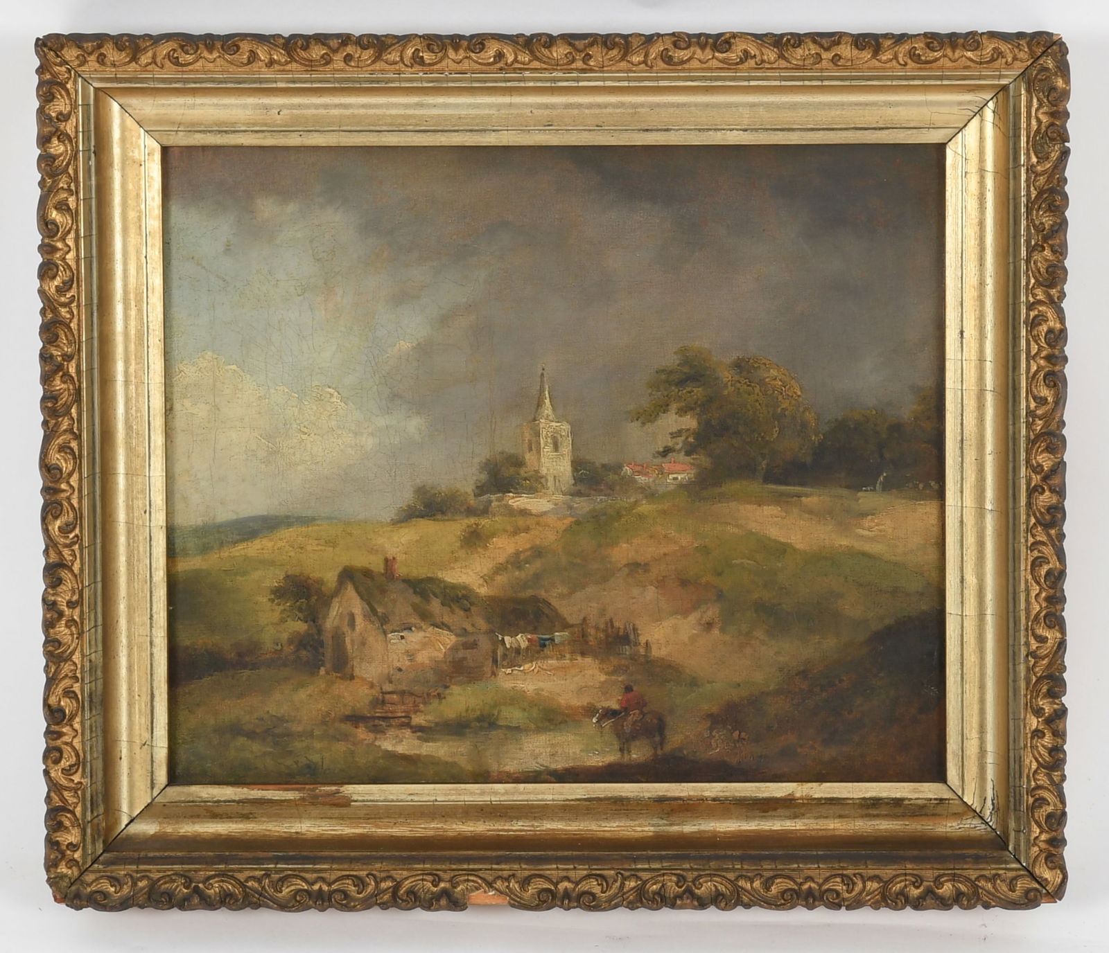 Attributed to Julius Caesar Ibbetson (1759-1817), Oil on Canvas (1 of 8)