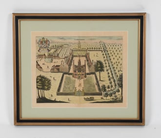 Sir Henry Chauncy, Hand Colored Engraving Circa 1700