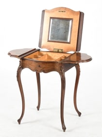Rococo Style Carved Rosewood Dressing Table, Late 19th Century