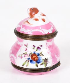 An English Bilston Battersea Enameled Nutmeg Grater