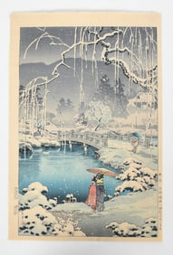 Tsuchiya Koitsu (1970-1949), Winter Scene, Woodblock